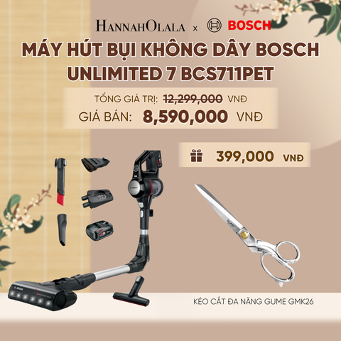  MÁY HÚT BỤI KHÔNG DÂY BOSCH UNLIMITED 7 BCS711PET - A1279 