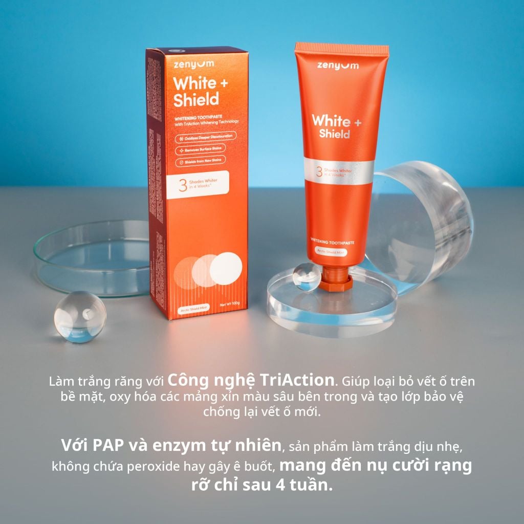  COMBO 2 KEM ĐÁNH RĂNG ZENYUM GIẢM Ê BUỐT / LÀM TRẮNG RĂNG 100G - A1757 