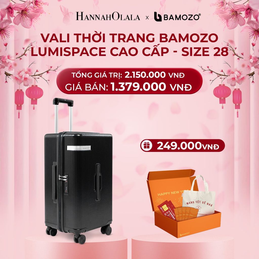  DEAL 1: VALI BAMOZO LUMISPACE CAO CẤP (TẶNG BỘ QUÀ TẾT GỒM LÌ XÌ TẾT, THIỆP TẾT, TÚI TOTE) 