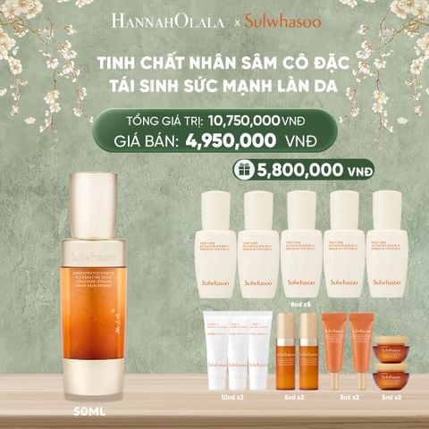  DEAL 2: TINH CHẤT NHÂN SÂM CÔ ĐẶC CONCENTRATED GINSENG REJUVENATING SERUM 50ML 