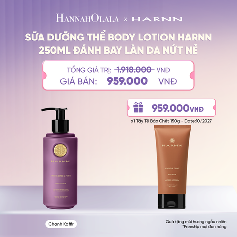  SỮA DƯỠNG THỂ BODY LOTION HARNN 250ML ĐÁNH BAY LÀN DA NỨT NẺ - A4055 