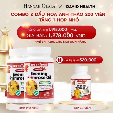  FLASH DEAL 1: MUA 2 HỘP DẦU HOA ANH THẢO CHIỀU (200 VIÊN) 