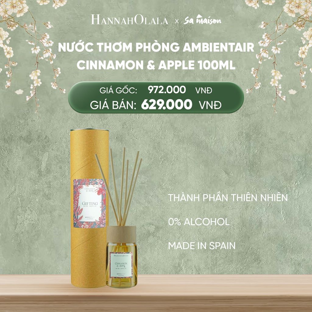  DEAL 4: NƯỚC THƠM PHÒNG KHUẾCH TÁN AMBIENTAIR, DUNG TÍCH 100ML 