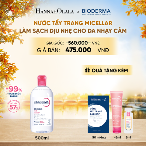  NƯỚC TẨY TRANG MICELLAR LÀM SẠCH DỊU NHẸ CHO DA NHẠY CẢM - E739 