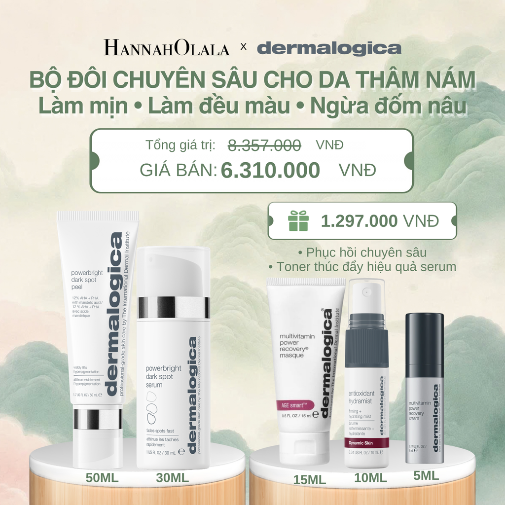  BỘ ĐÔI TINH CHẤT & PEEL DA HỖ TRỢ LÀM MỜ ĐỐM NÂU - DEAL 3 - A1816 
