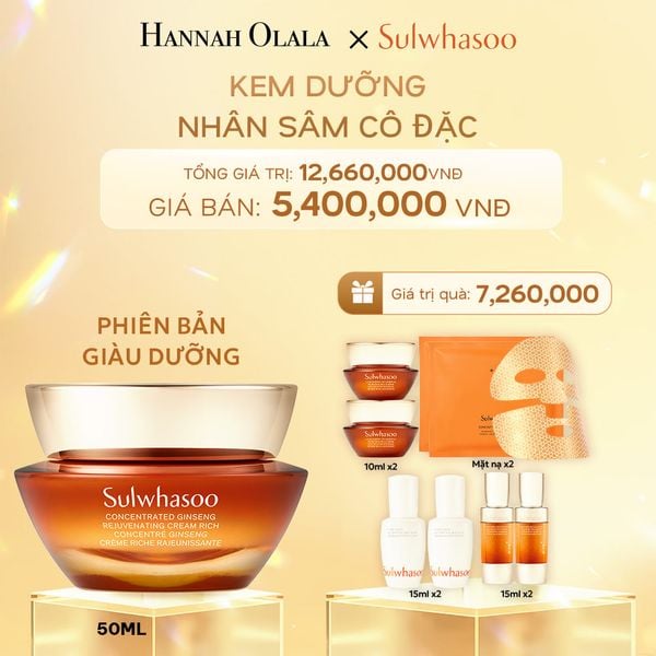  C1147_DEAL 3B: [PHIÊN BẢN GIÀU DƯỠNG] KEM DƯỠNG NHÂN SÂM CÔ ĐẶC CONCENTRATED GINSENG REJUVENATING CREAM RICH 50ML 