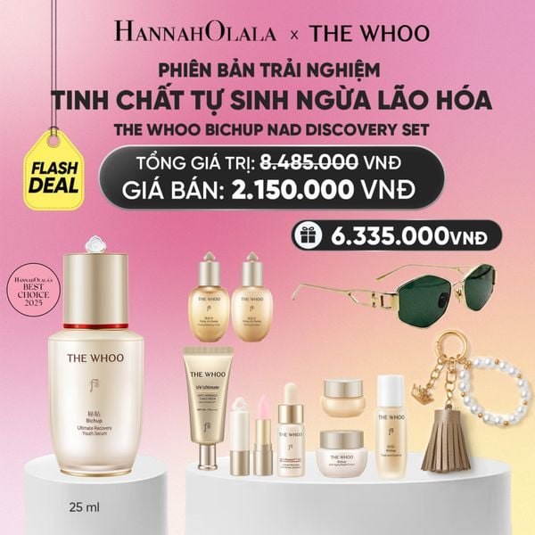  PHIÊN BẢN TRẢI NGHIỆM - BỘ TINH CHẤT TỰ SINH NGỪA LÃO HÓA THẾ HỆ THỨ 4 THE WHOO BICHUP NAD DISCOVERY SET - FLASH DEAL_A178 