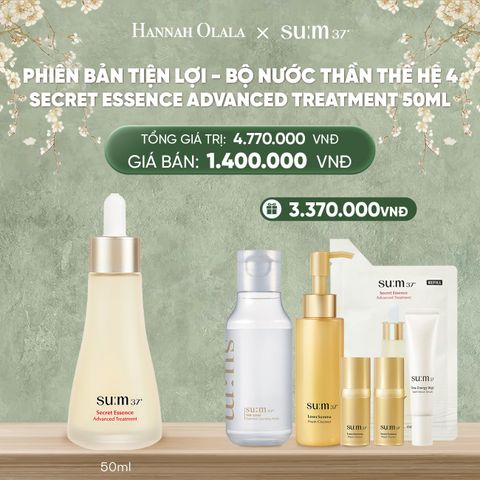  DEAL28: PHIÊN BẢN TIỆN LỢI - BỘ NƯỚC THẦN THẾ HỆ 4 SU:M37º SECRET ESSENCE ADVANCED TREATMENT 50ML 