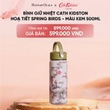  DEAL 4: BÌNH NƯỚC GIỮ NHIỆT INOX CATH KIDSTON PHONG CÁCH ANH QUỐC HOẠ TIẾT CHIM MÙA XUÂN 500ML 