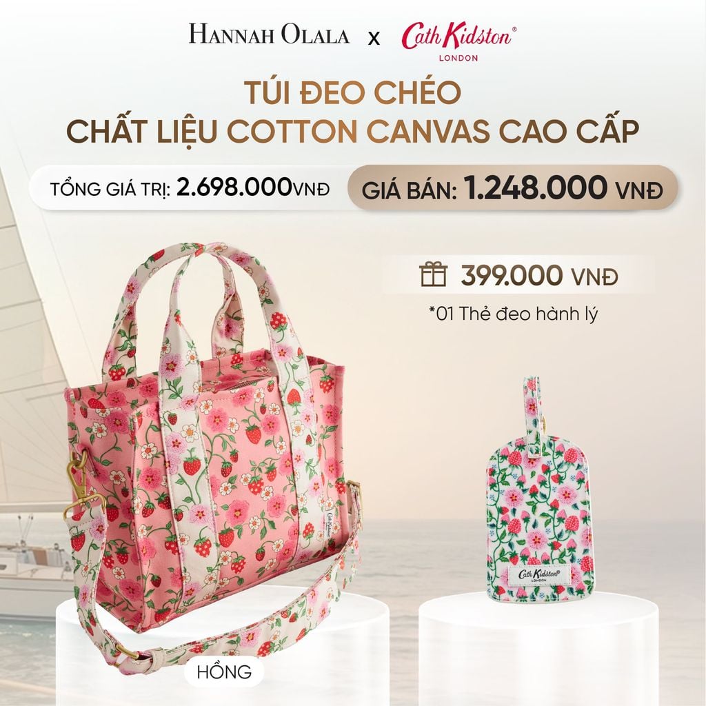  TÚI ĐEO CHÉO CATH KIDSTON CHẤT LIỆU COTTON CANVAS CAO CẤP _ DEAL 4.1 