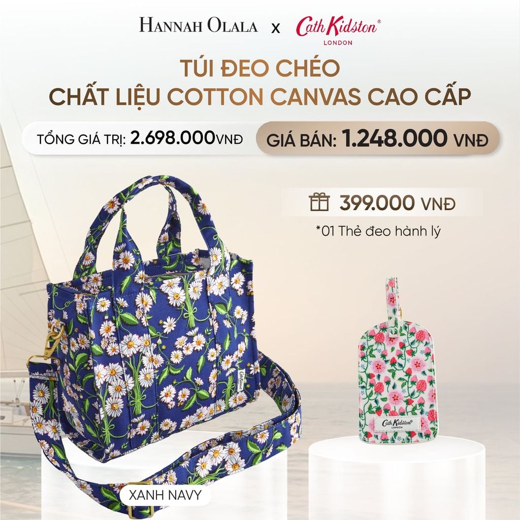  TÚI ĐEO CHÉO CATH KIDSTON CHẤT LIỆU COTTON CANVAS CAO CẤP _ DEAL 4.1 
