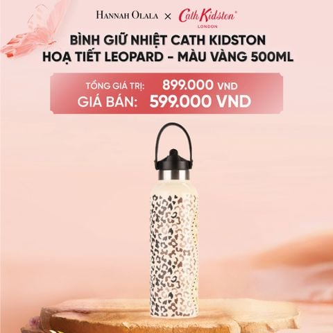  DEAL 4: BÌNH NƯỚC GIỮ NHIỆT INOX CATH KIDSTON PHONG CÁCH ANH QUỐC HOẠ TIẾT CHIM MÙA XUÂN 500ML 