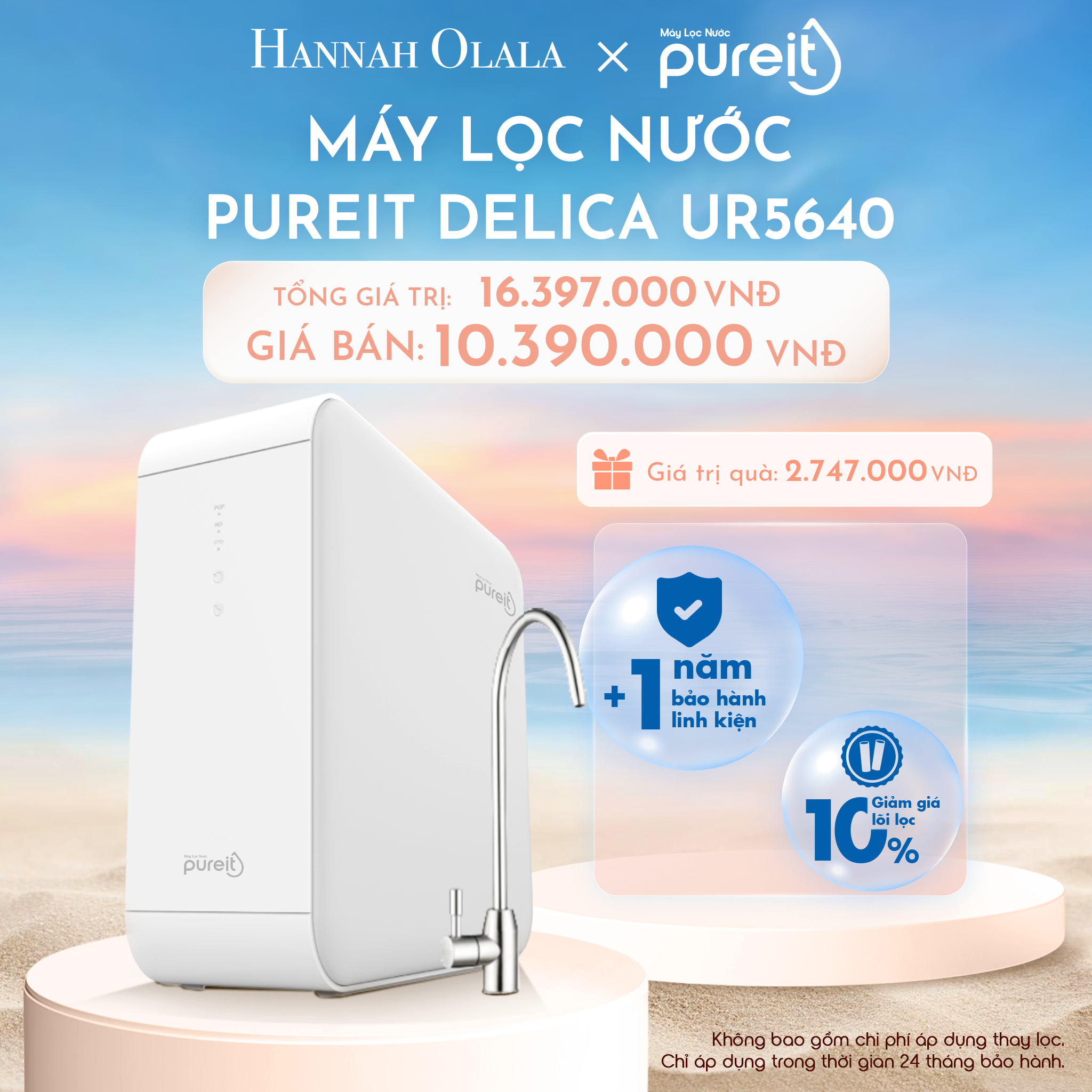  C698_DEAL 4: MÁY LỌC NƯỚC ÂM TỦ BẾP PUREIT DELICA UR5640 