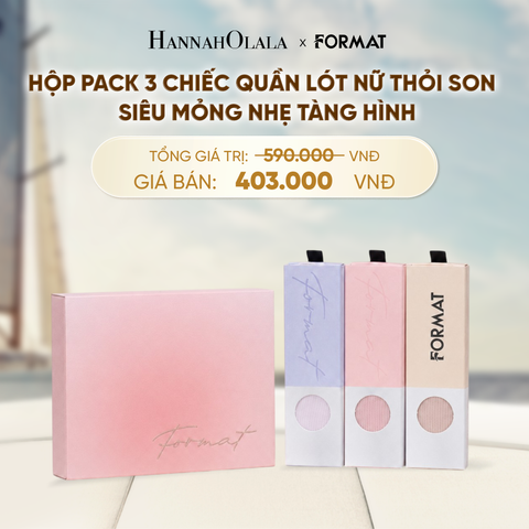  [NEW ARRIVAL] HỘP PACK 3 CHIẾC QUẦN LÓT NỮ THỎI SON FORMAT SIÊU MỎNG NHẸ TÀNG HÌNH - NHIỀU MÀU - 10006485 - D531 
