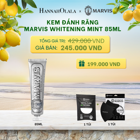  KEM ĐÁNH RĂNG MARVIS TUÝP FULLSIZE 75/85ML TRẮNG RĂNG THƠM MIỆNG _ DEAL 3 - A2035 
