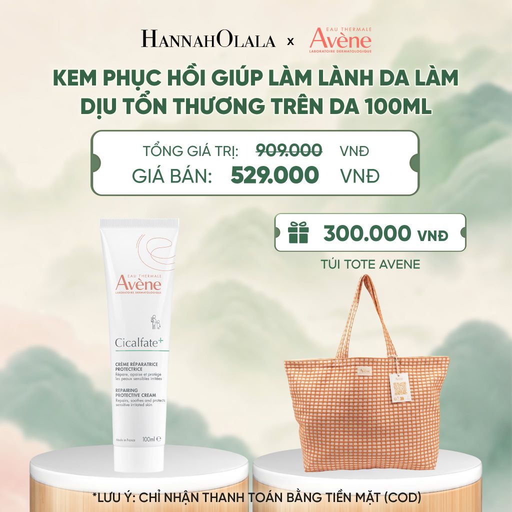  KEM PHỤC HỒI EAU THERMALE AVÈNE CICALFATE+ REPAIRING PROTECTIVE CREAM GIÚP LÀM LÀNH DA LÀM DỊU TỔN THƯƠNG TRÊN DA 100ML - A66 