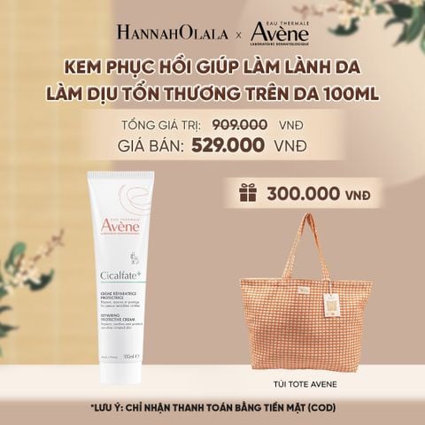  KEM PHỤC HỒI EAU THERMALE AVÈNE CICALFATE+ REPAIRING PROTECTIVE CREAM GIÚP LÀM LÀNH DA LÀM DỊU TỔN THƯƠNG TRÊN DA 100ML - A2646 