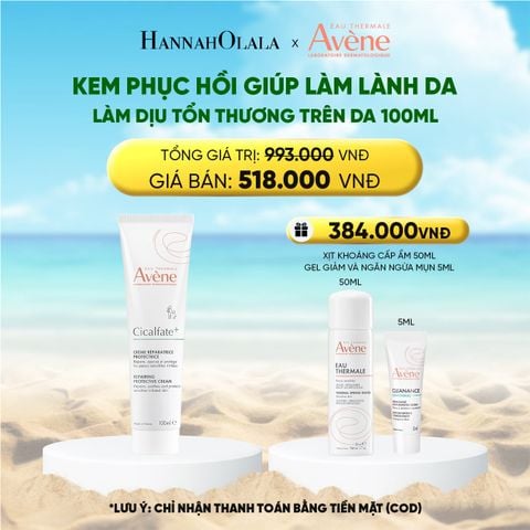  DEAL 8: KEM PHỤC HỒI EAU THERMALE AVÈNE CICALFATE+ REPAIRING PROTECTIVE CREAM GIÚP LÀM LÀNH DA LÀM DỊU TỔN THƯƠNG TRÊN DA 100ML 