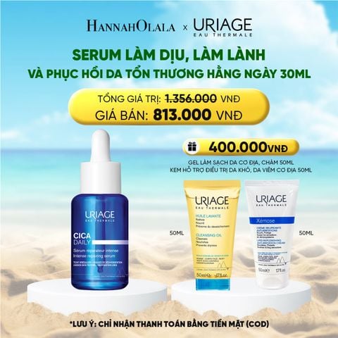  DEAL 4: SERUM LÀM DỊU, LÀM LÀNH VÀ PHỤC HỒI DA TỔN THƯƠNG HẰNG NGÀY CICA DAILY SERUM 30ML 