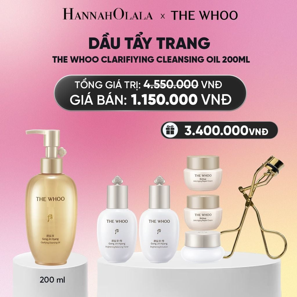  DẦU TẨY TRANG THE WHOO GONG JIN HYANG CLARIFIYING CLEANSING OIL 200ML_A187 
