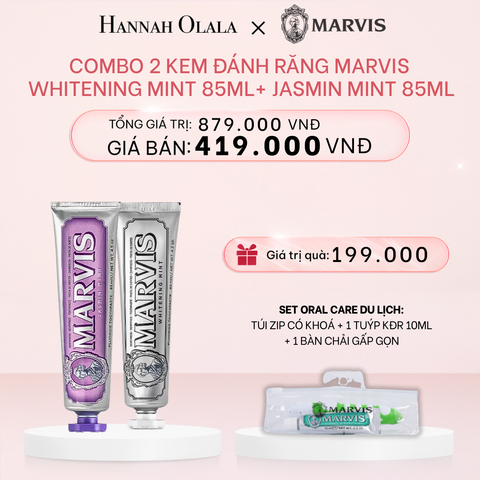  E505_DEAL 2: Combo 2 Kem Đánh Răng Marvis 75ML/85ML - Làm Sạch Răng, Giữ Hơi Thở Thơm Mát 