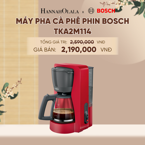  [MỚI] MÁY PHA CÀ PHÊ PHIN BOSCH TKA2M114 - A1316 