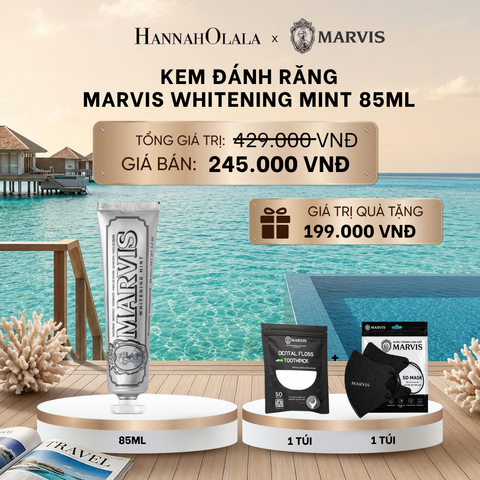  KEM ĐÁNH RĂNG MARVIS TUÝP FULLSIZE 75/85ML TRẮNG RĂNG THƠM MIỆNG_ D341 