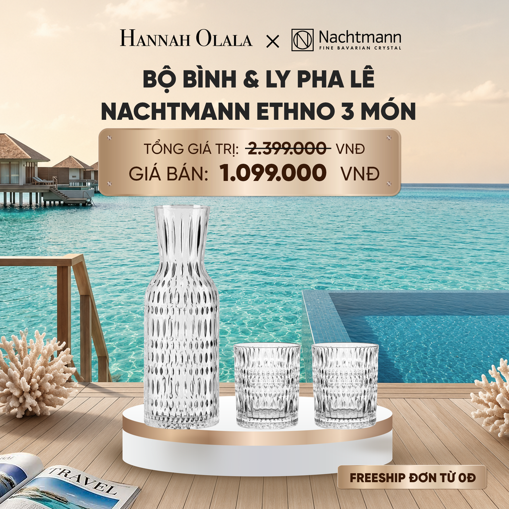  BỘ BÌNH & LY PHA LÊ NACHTMANN ETHNO 3 MÓN_ D1423 