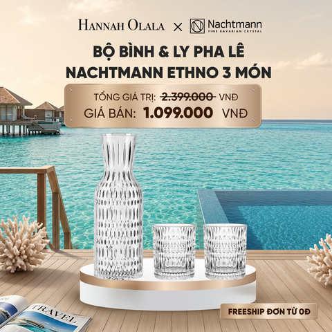  BỘ BÌNH & LY PHA LÊ NACHTMANN ETHNO 3 MÓN_ D1423 