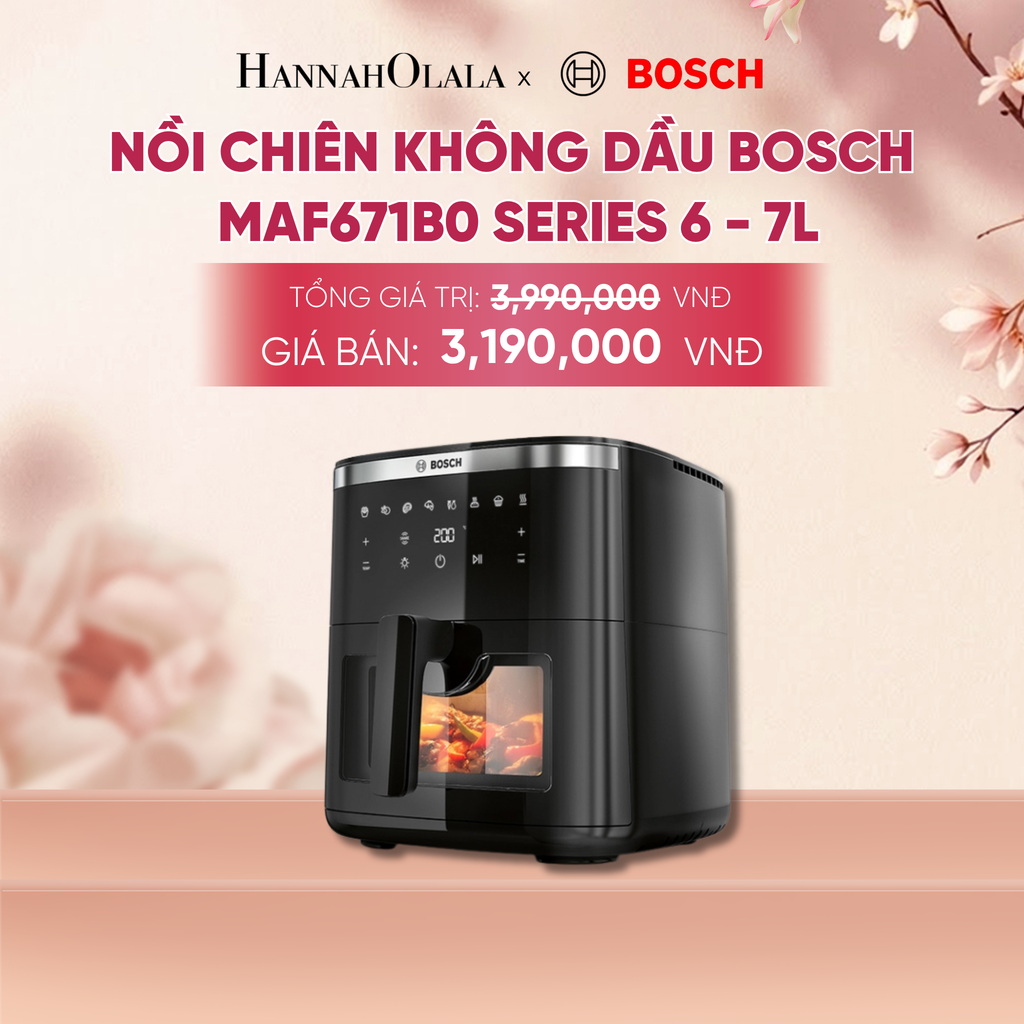  NỒI CHIÊN KHÔNG DẦU BOSCH MAF671B0 SERIES 6 - A2336 