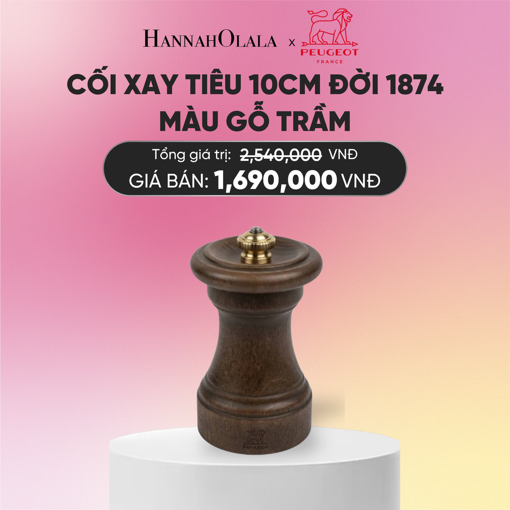  CỐI XAY TIÊU 10CM ĐỜI 1874
MÀU GỖ TRẦM 