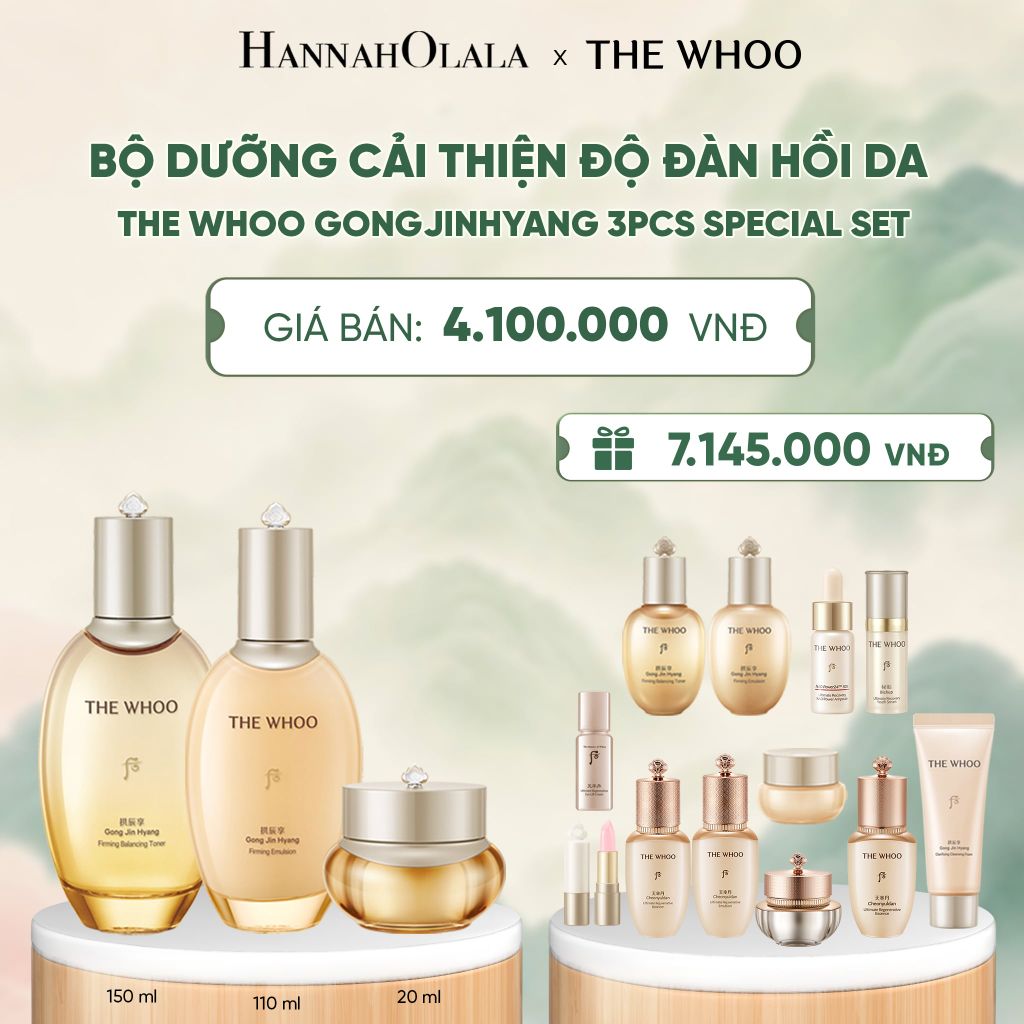  BỘ DƯỠNG ĐÔNG Y CẢI THIỆN ĐỘ ĐÀN HỒI CỦA DA THE WHOO GONGJINHYANG 3PCS SPECIAL SET - A314 