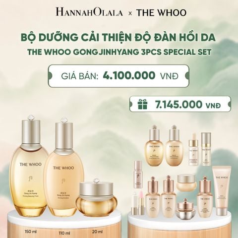  BỘ DƯỠNG ĐÔNG Y CẢI THIỆN ĐỘ ĐÀN HỒI CỦA DA THE WHOO GONGJINHYANG 3PCS SPECIAL SET - A314 