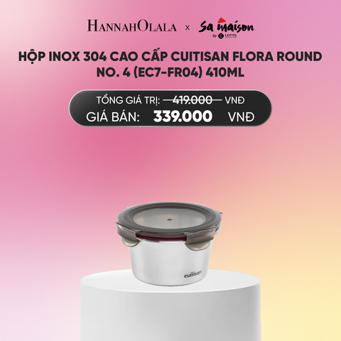  DEAL 14: HỘP INOX 304 CAO CẤP CUITISAN FLORA ROUND_A593 