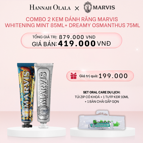  E505_DEAL 2: Combo 2 Kem Đánh Răng Marvis 75ML/85ML - Làm Sạch Răng, Giữ Hơi Thở Thơm Mát 