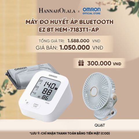 Máy Đo Huyết Áp Bluetooth OMRON EZ BT HEM-7183T1-AP - A2608 