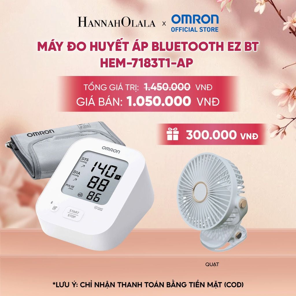  MÁY ĐO HUYẾT ÁP BLUETOOTH OMRON EZ BT HEM-7183T1-AP - A1114 