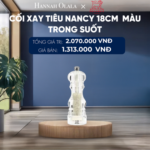  CỐI XAY TIÊU NANCY 18CM 
MÀU TRONG SUỐT 