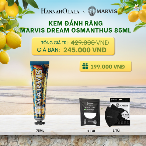  KEM ĐÁNH RĂNG MARVIS TUÝP FULLSIZE 75/85ML TRẮNG RĂNG THƠM MIỆNG _ DEAL 3 - A2035 