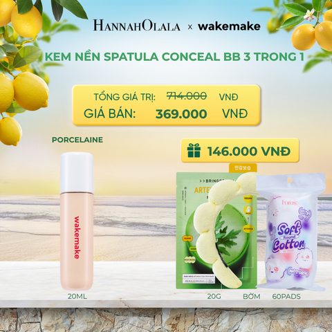  KEM NỀN WAKEMAKE SPATULA CONCEAL BB 3 TRONG 1 TIỆN DỤNG - A454 