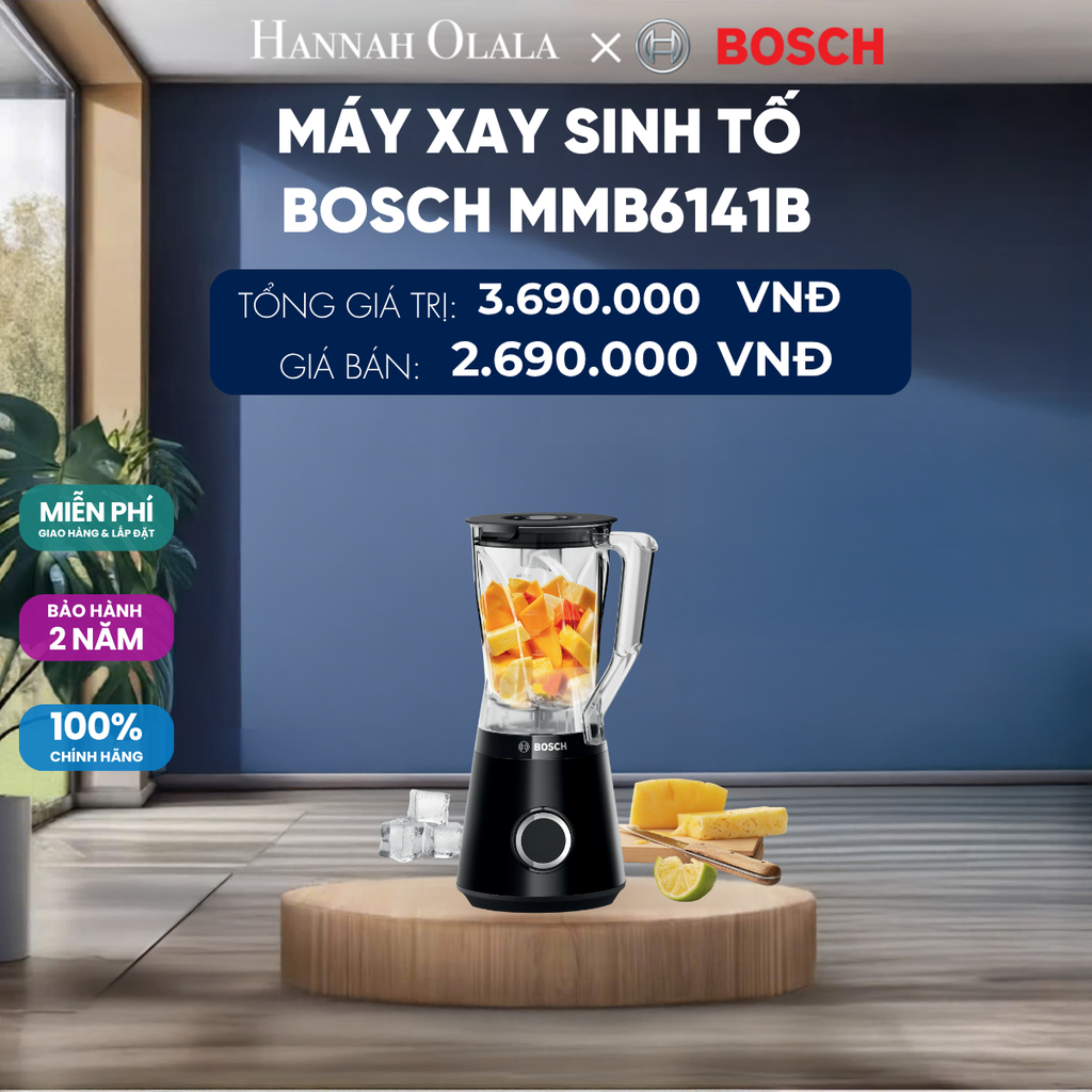  MÁY XAY SINH TỐ BOSCH MMB6141B 