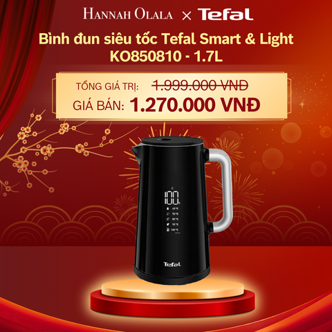  DEAL 21: BÌNH ĐUN SIÊU TỐC TEFAL SMART & LIGHT KO850810 - 1.7L 