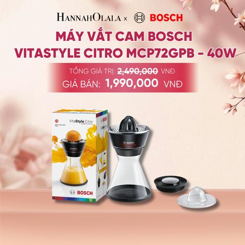  MÁY VẮT CAM BOSCH VITASTYLE CITRO MCP72GPB - A1546 