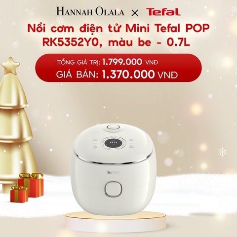 A1187_DEAL 21: NỒI CƠM ĐIỆN TỬ MINI TEFAL POP RK5352Y0, 0.7L 