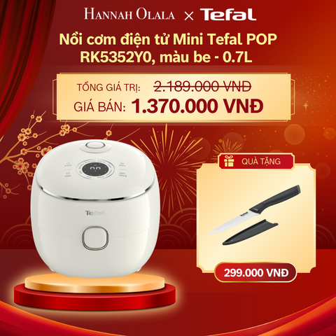  E41:_DEAL 22: NỒI CƠM ĐIỆN TỬ MINI TEFAL POP RK5352Y0, 0.7L 
