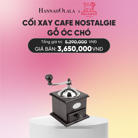  CỐI XAY CAFE NOSTALGIE GỖ ÓC CHÓ 
