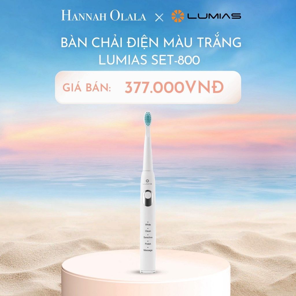  C600_DEAL 22: BÀN CHẢI ĐIỆN MÀU TRẮNG LUMIAS SET-800 
