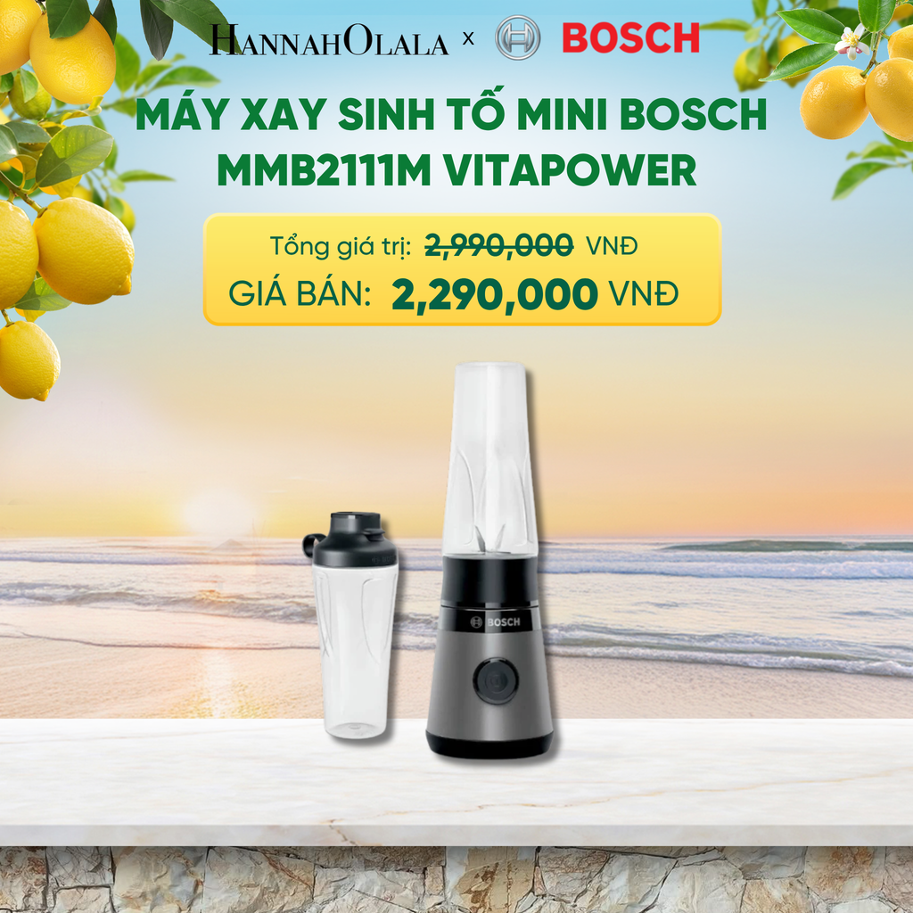  MÁY XAY SINH TỐ MINI BOSCH MMB2111M VITAPOWER - A2398 