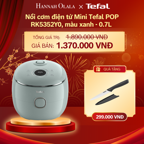  DEAL 22: NỒI CƠM ĐIỆN TỬ MINI TEFAL POP RK5352Y0, 0.7L 