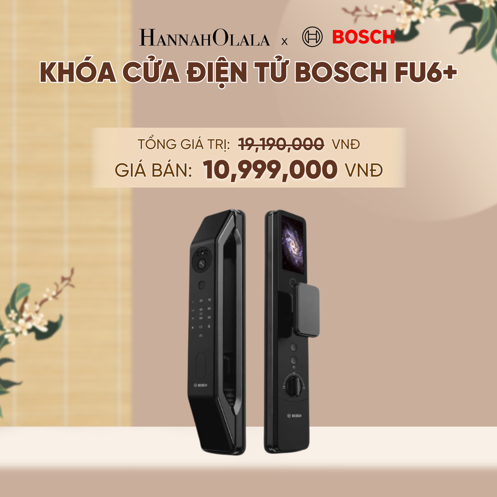 [MỚI] KHÓA CỬA ĐIỆN TỬ BOSCH FU6+ - A1320 